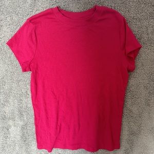 Hot Pink a new day Short Sleeve Ribbed Shirt Size XL